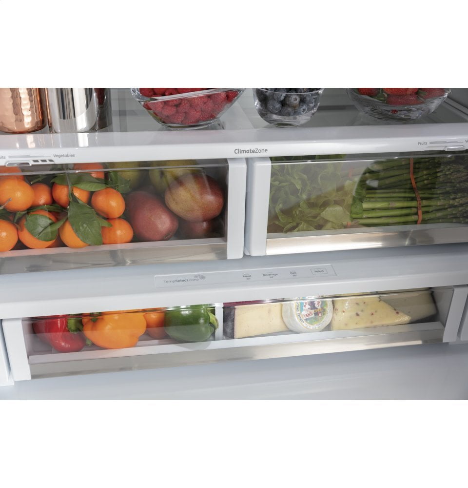 Cafe CYE22TP4MW2 Café Energy Star® 22.1 Cu. Ft. Smart Counter-Depth French-Door Refrigerator With Hot Water Dispenser
