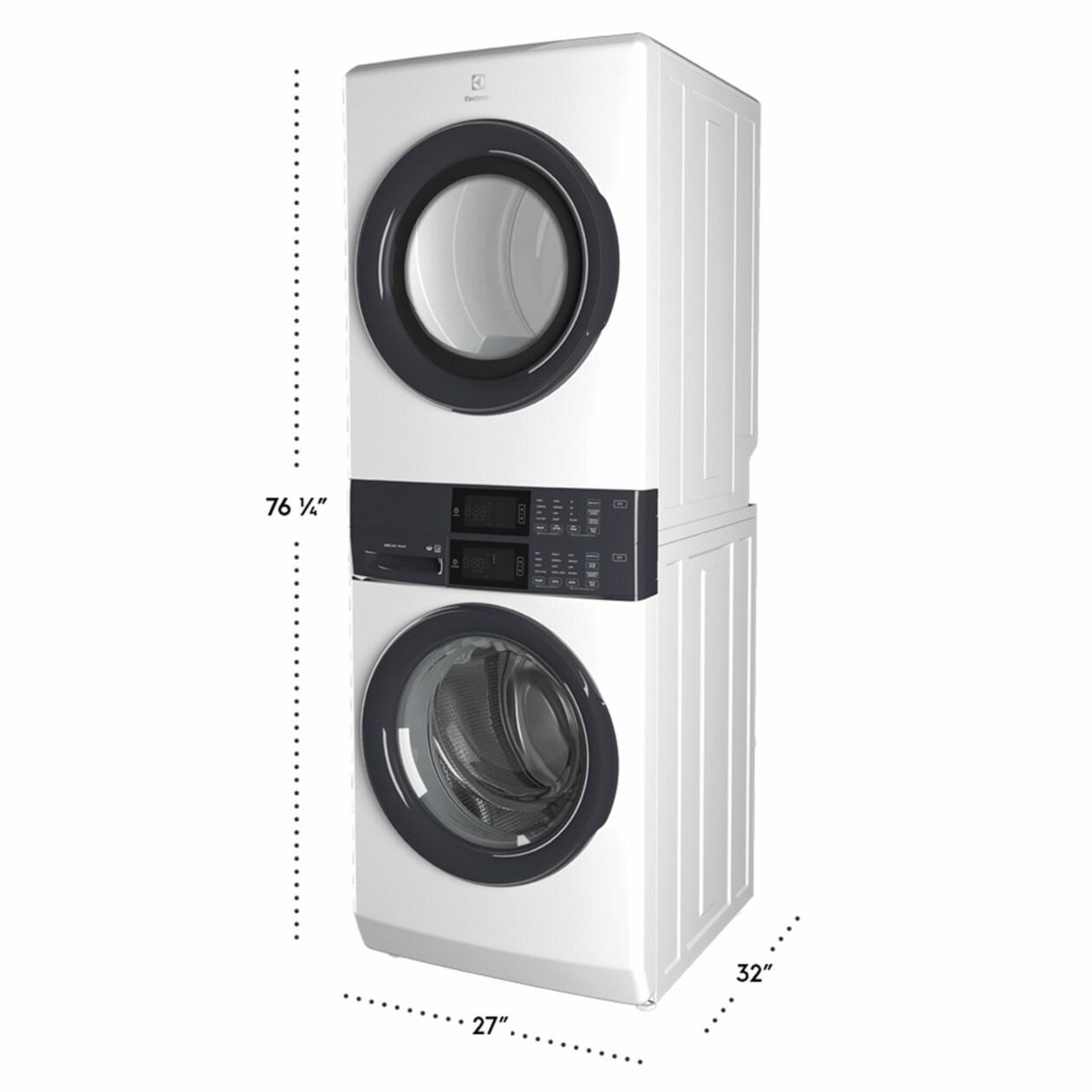 Electrolux ELTG7300AW Electrolux Laundry Tower™ Single Unit Front Load 4.4 Cu. Ft. Washer & 8 Cu. Ft. Gas Dryer