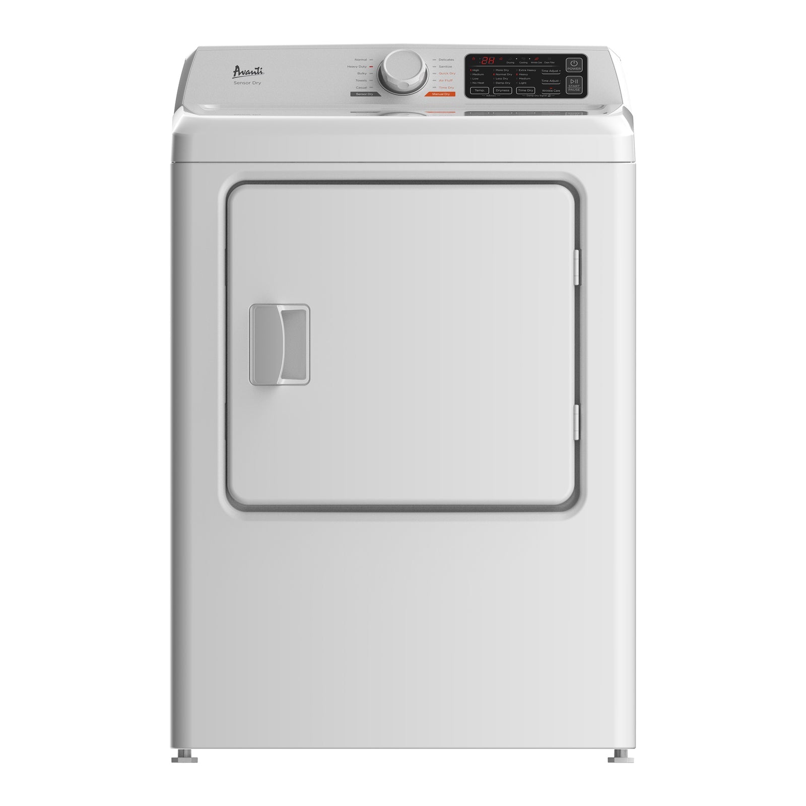 Avanti SGD67D0WG 6.7 Cu. Ft. Front Load Natural Gas Dryer