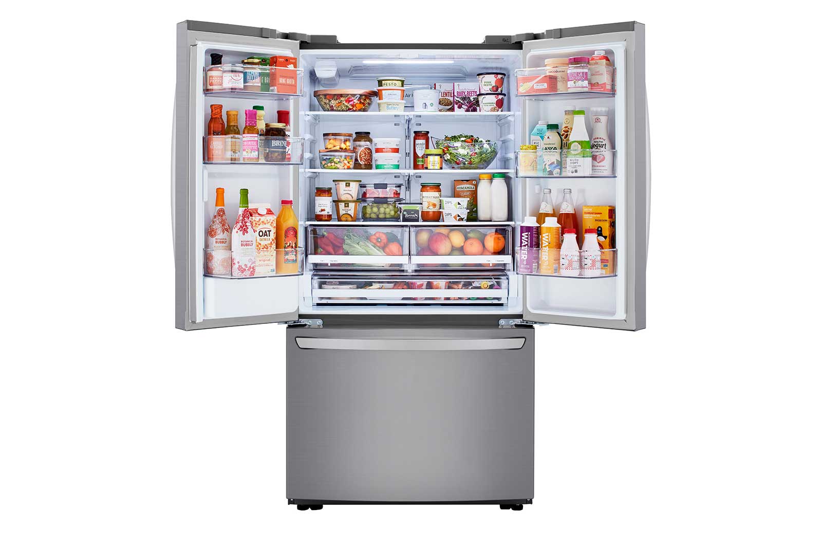 Lg LRFWS2906V 29 Cu Ft. French Door Refrigerator With Slim Design Water Dispenser