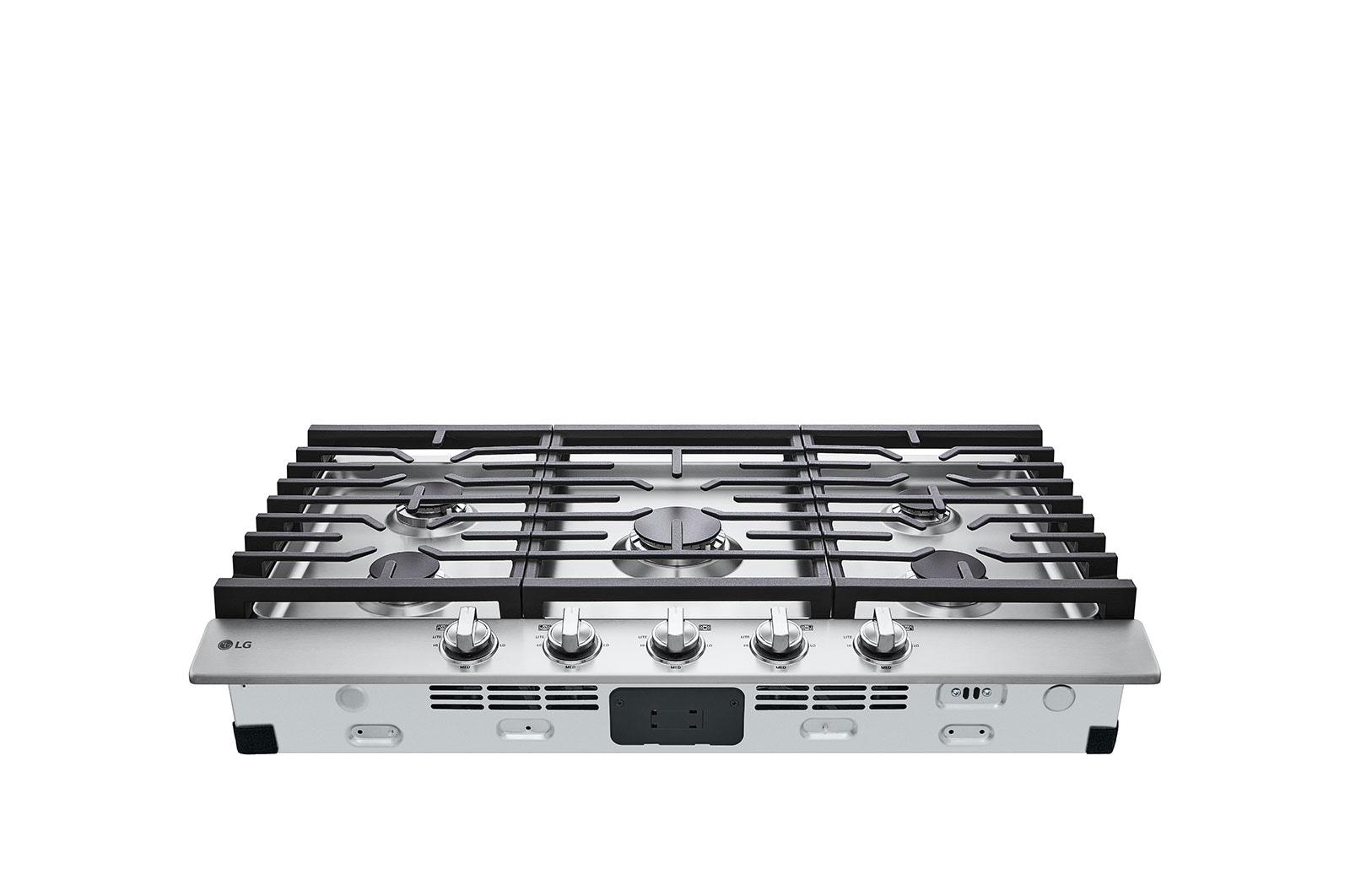 Lg CBGJ3623S 36" Gas Cooktop With Ultraheat™ 20K Btu Burner