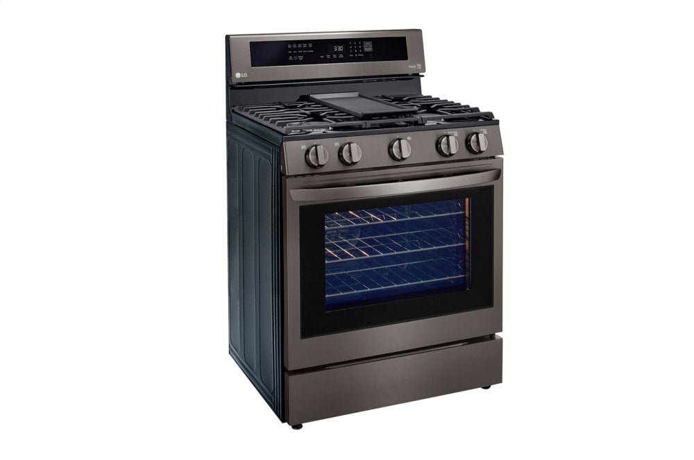 Lg LRGL5825D 5.8 Cu Ft. Smart Wi-Fi Enabled True Convection Instaview® Gas Range With Air Fry