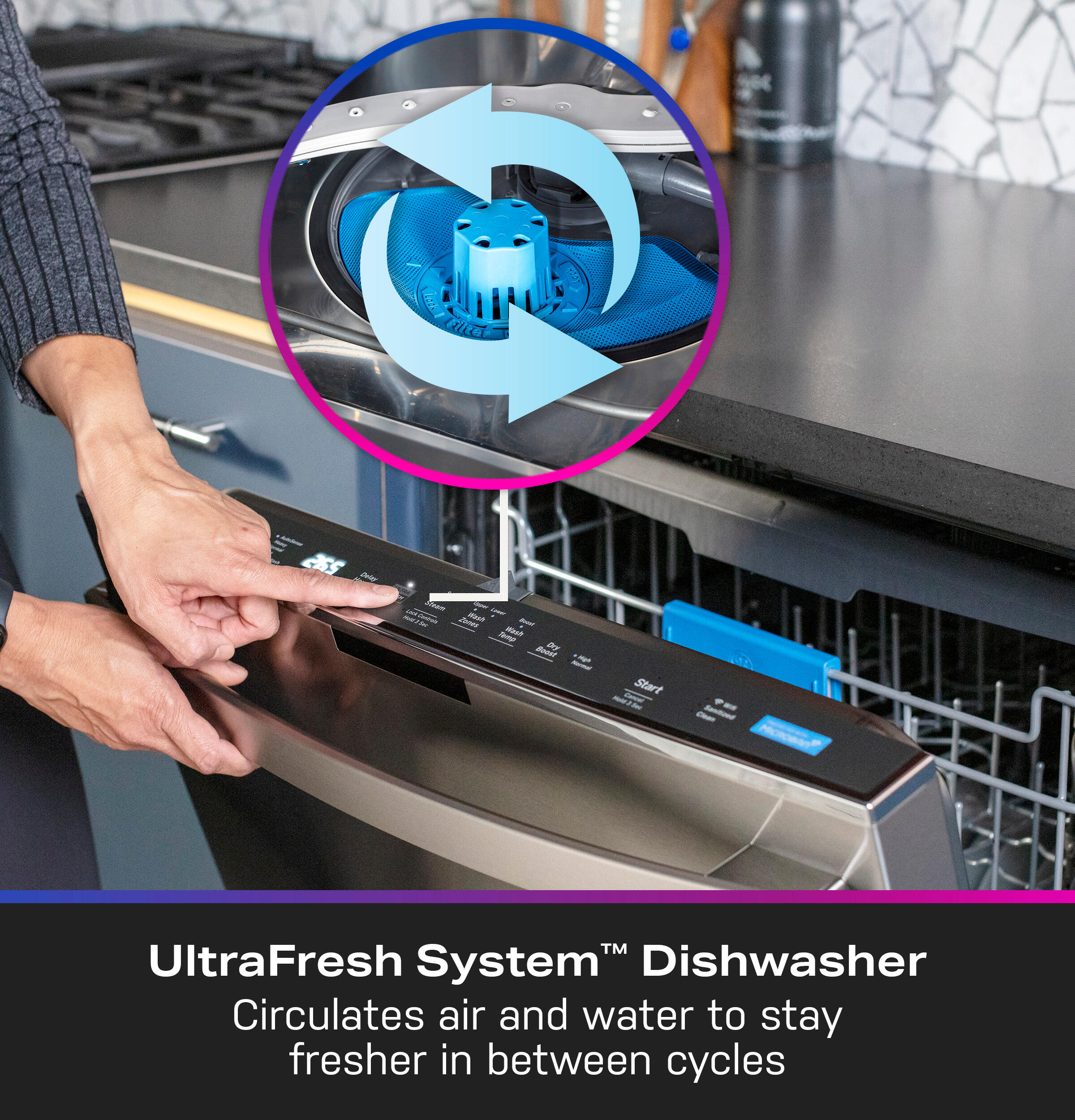 Ge Appliances PDT755SYRFS Ge Profile™ Ultrafresh System Dishwasher With Stainless Steel Interior