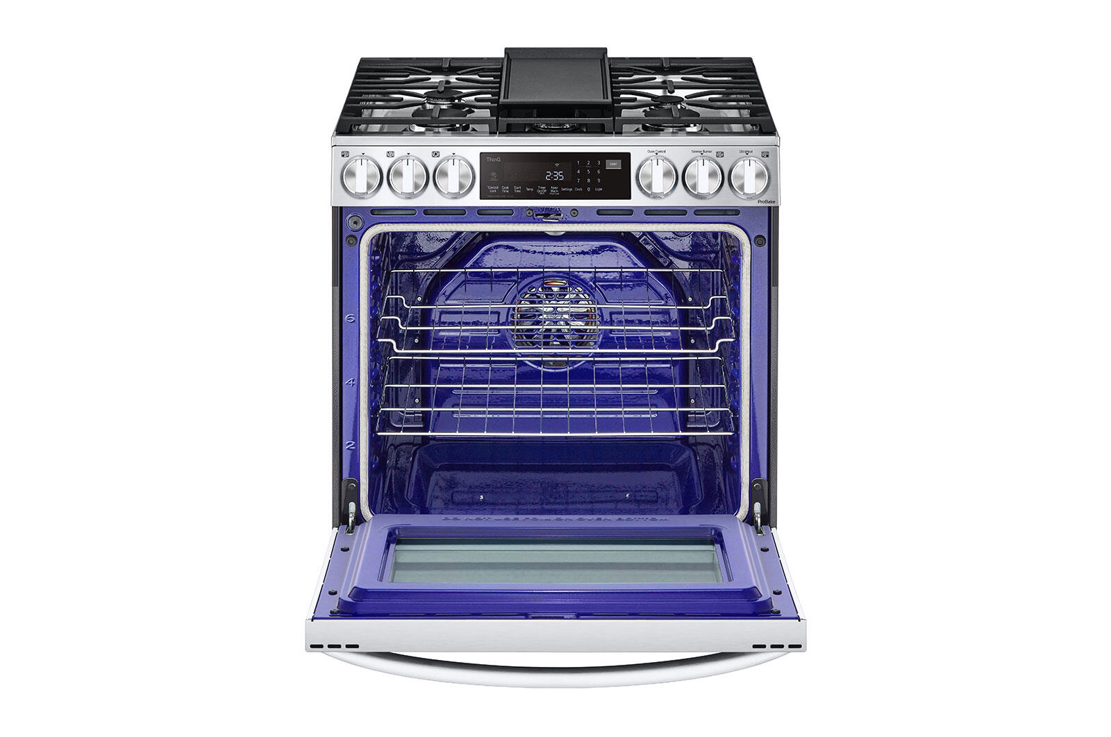 Lg LSGL6335F 6.3 Cu Ft. Smart Wi-Fi Enabled Probake Convection® Instaview® Gas Slide-In Range With Air Fry