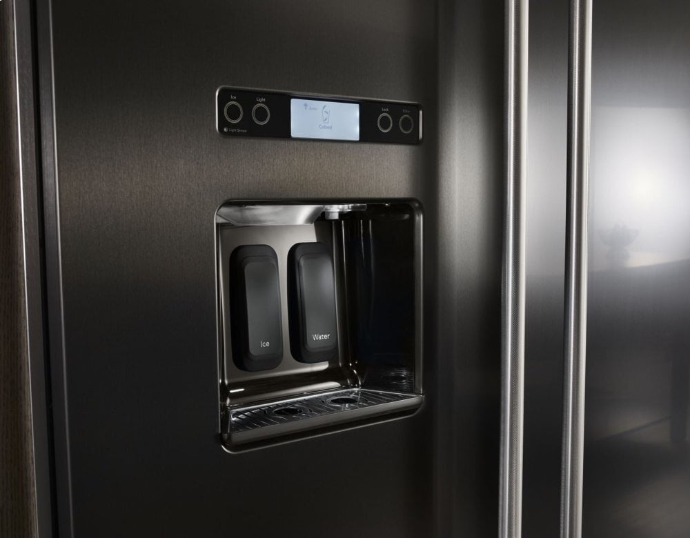 Kitchenaid KBSD608EBS 29.5 Cu. Ft 48-Inch Width Built-In Side By Side Refrigerator With Printshield™ Finish - Black Stainless Steel With Printshield™ Finish
