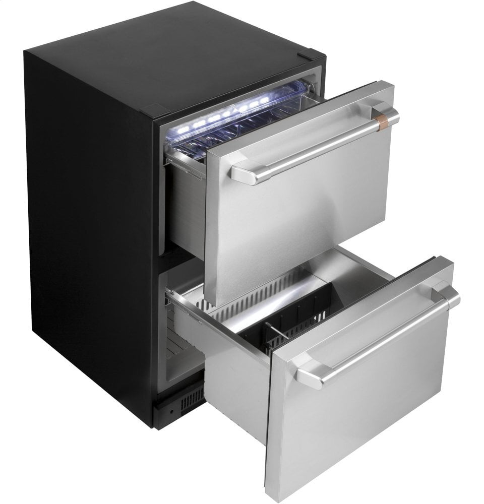 Cafe CDE06RP2NS1 Café 5.7 Cu. Ft. Built-In Dual-Drawer Refrigerator