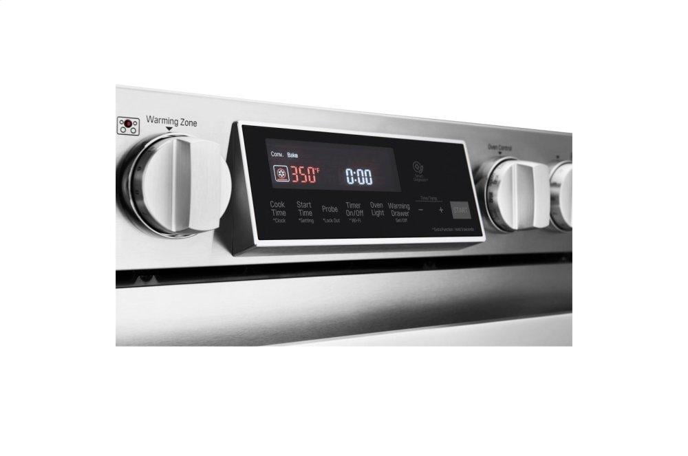 Lg LSSE3027ST Lg Studio 6.3 Cu. Ft. Electric Single Oven Slide-In-Range With Probake Convection®