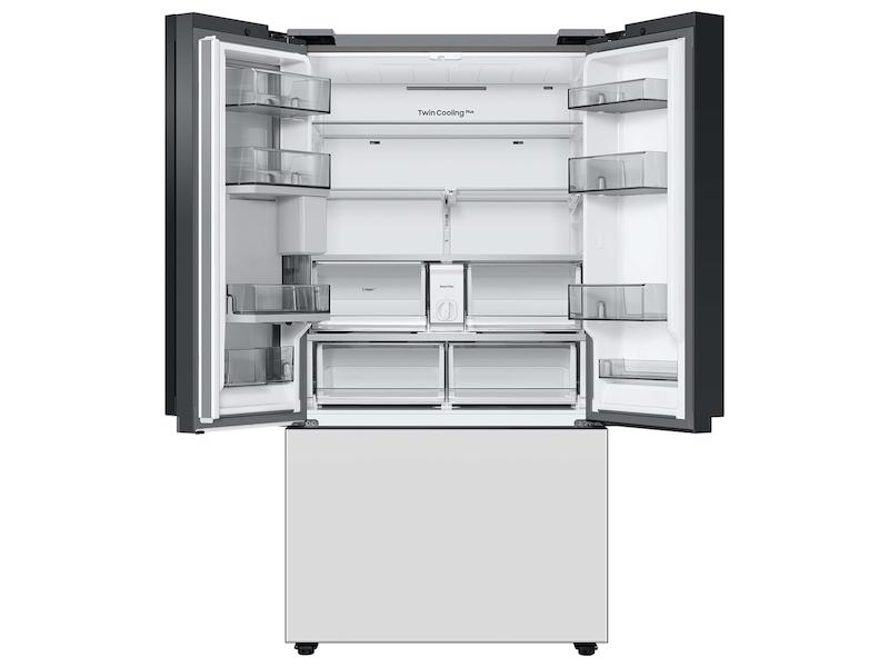 Samsung RF24BB660012 Bespoke 3-Door French Door Refrigerator (24 Cu. Ft.) With Beverage Center™ In White Glass