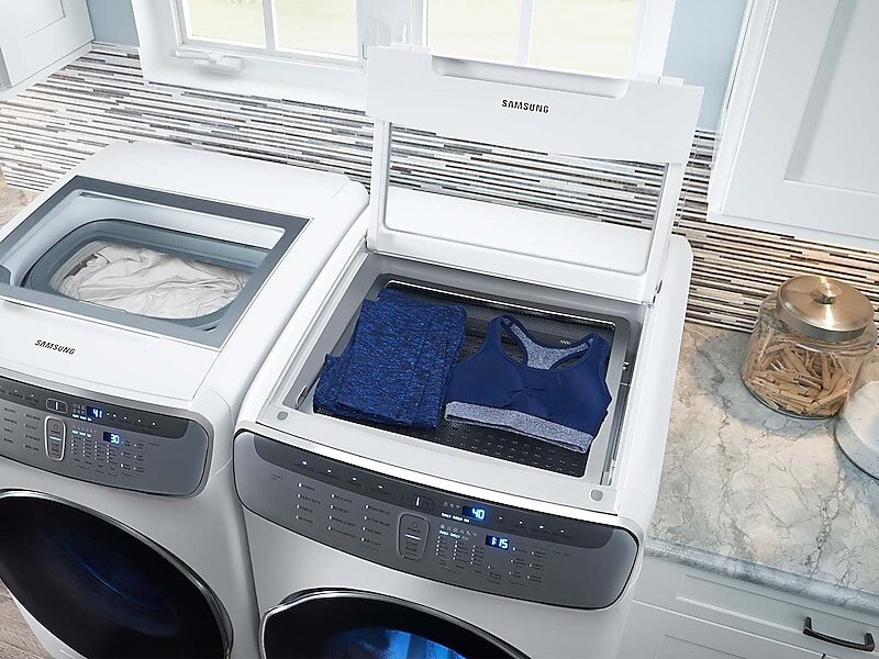 Samsung DVG60M9900W 7.5 Cu. Ft. Smart Gas Dryer With Flexdry™ In White