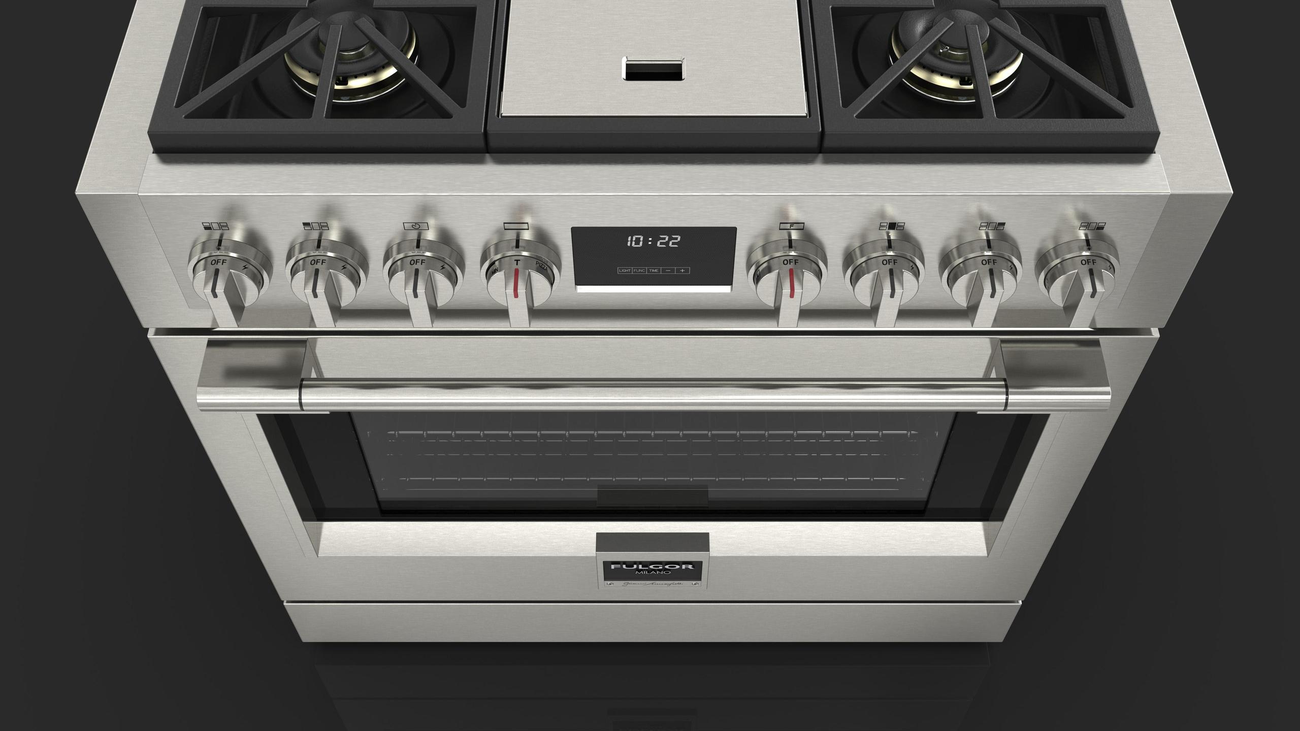 Fulgor Milano F6PGR364GS2 Sofia 36 Pro All Gas Range With Griddle