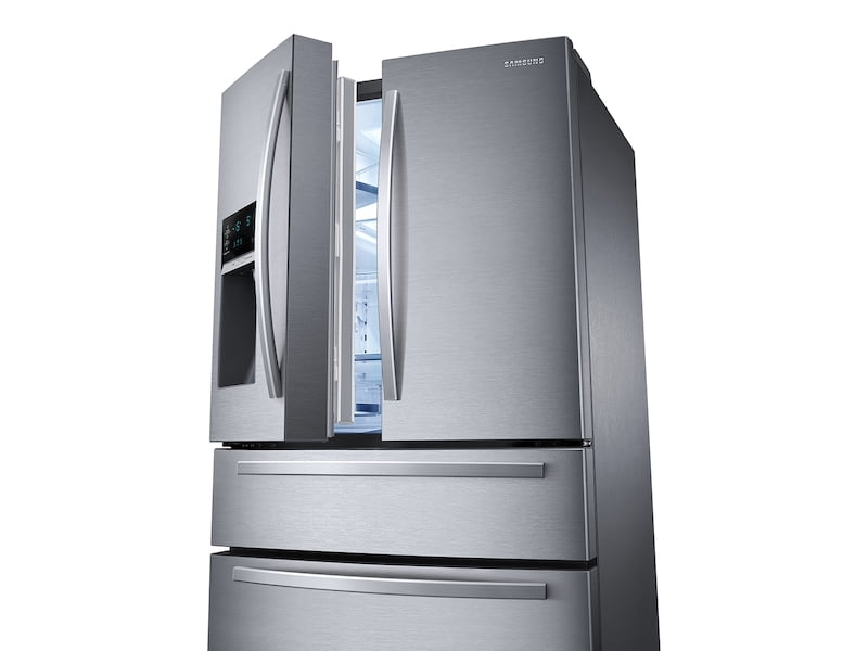 Samsung RF25HMIDBSR 25 Cu. Ft. Large Capacity 4-Door French Door Refrigerator With External Water & Ice Dispenser In Stainless Steel