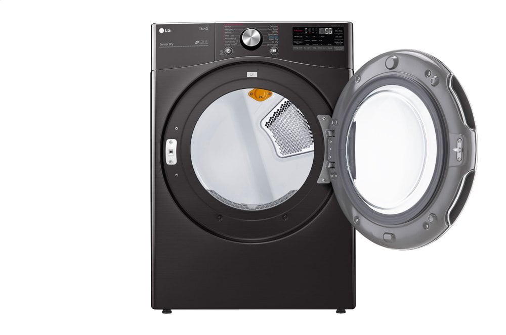 Lg DLGX4201B 7.4 Cu. Ft. Ultra Large Capacity Smart Wi-Fi Enabled Front Load Gas Dryer With Turbosteam™ And Built-In Intelligence