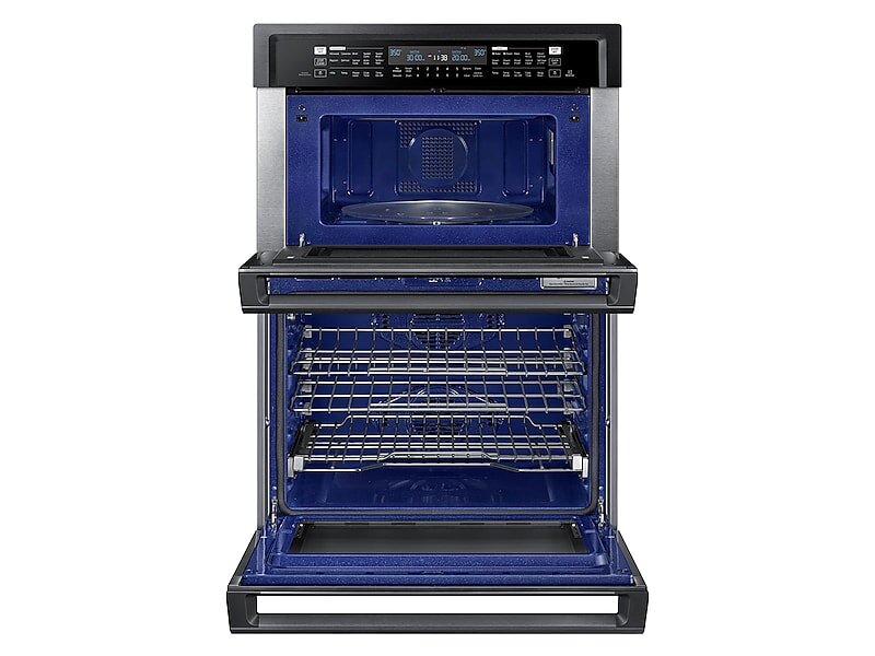 Samsung NQ70M6650DG 30" Microwave Combination Wall Oven In Black Stainless Steel