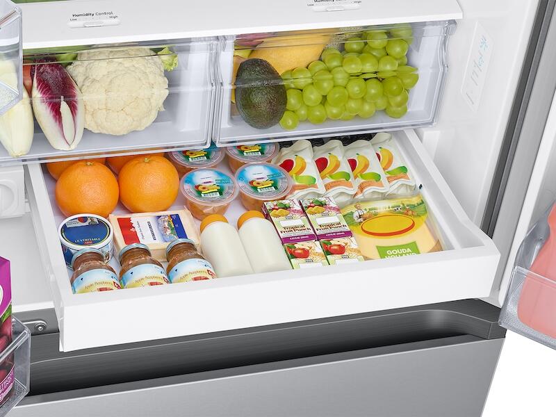 Samsung RF22A4121SR 22 Cu. Ft. Smart 3-Door French Door Refrigerator In Stainless Steel