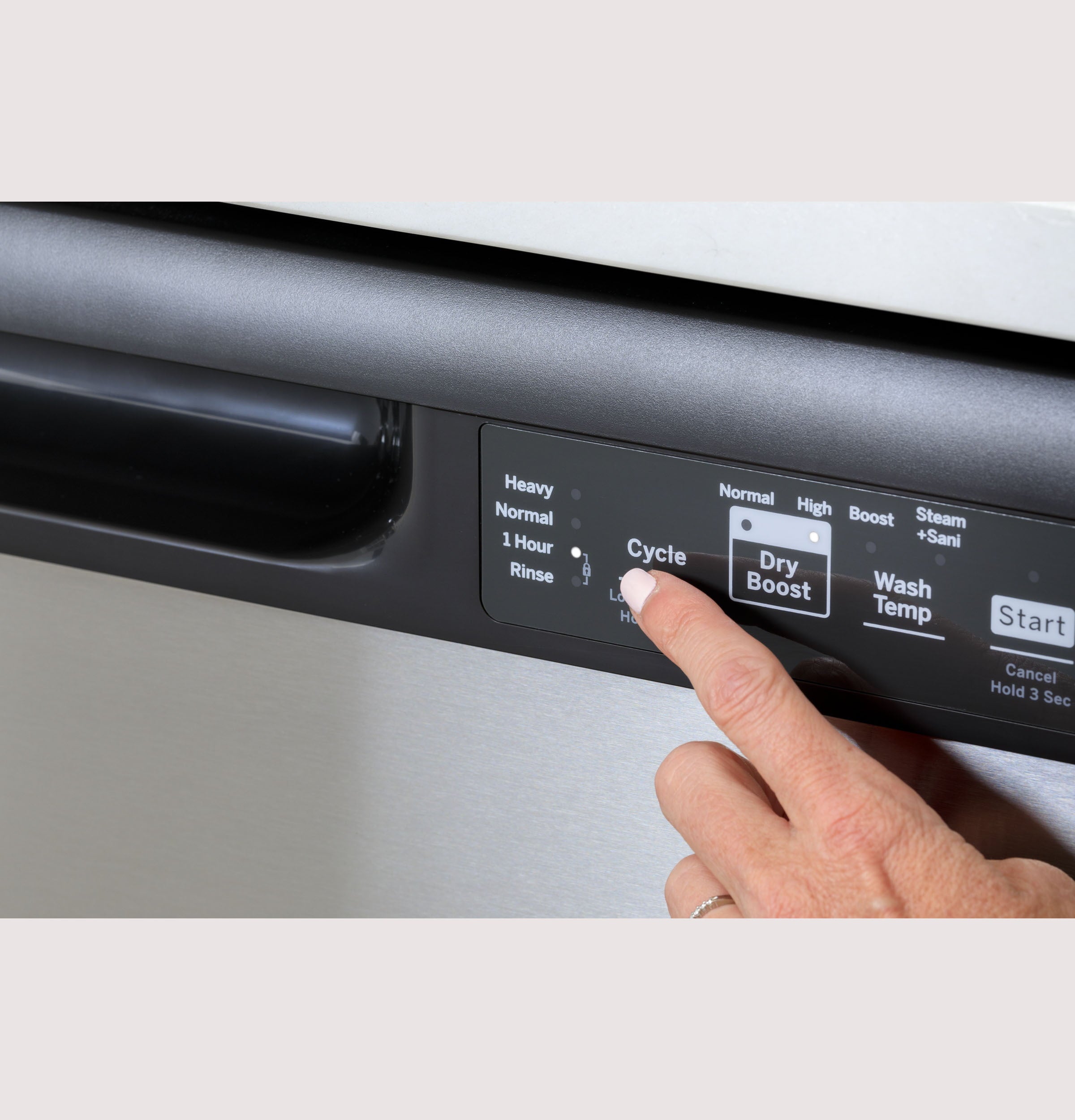 Ge Appliances GDF535PGRWW Ge® Dishwasher With Front Controls