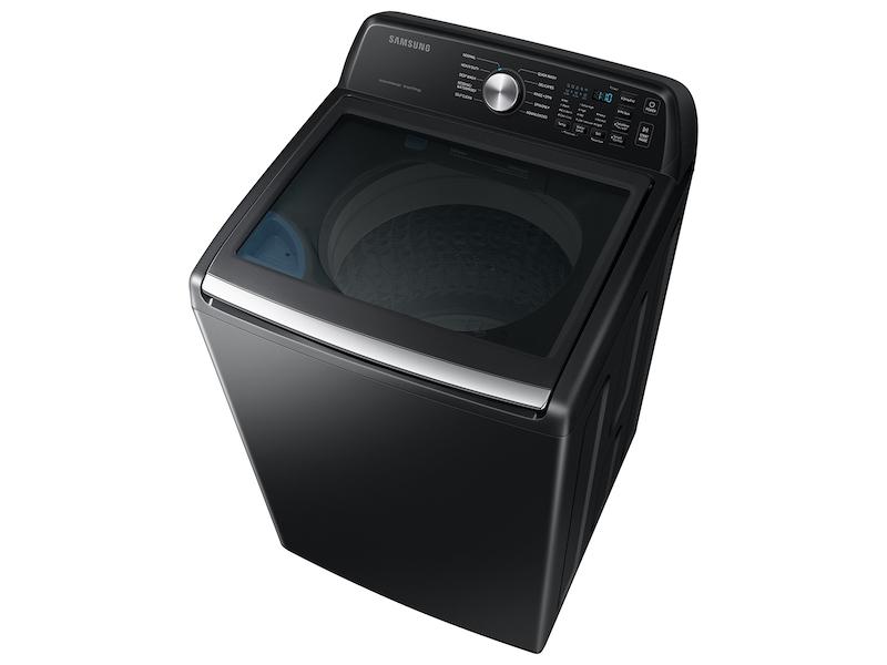 Samsung WA47CG3500AV 4.7 Cu. Ft. Large Capacity Smart Top Load Washer With Active Waterjet In Brushed Black