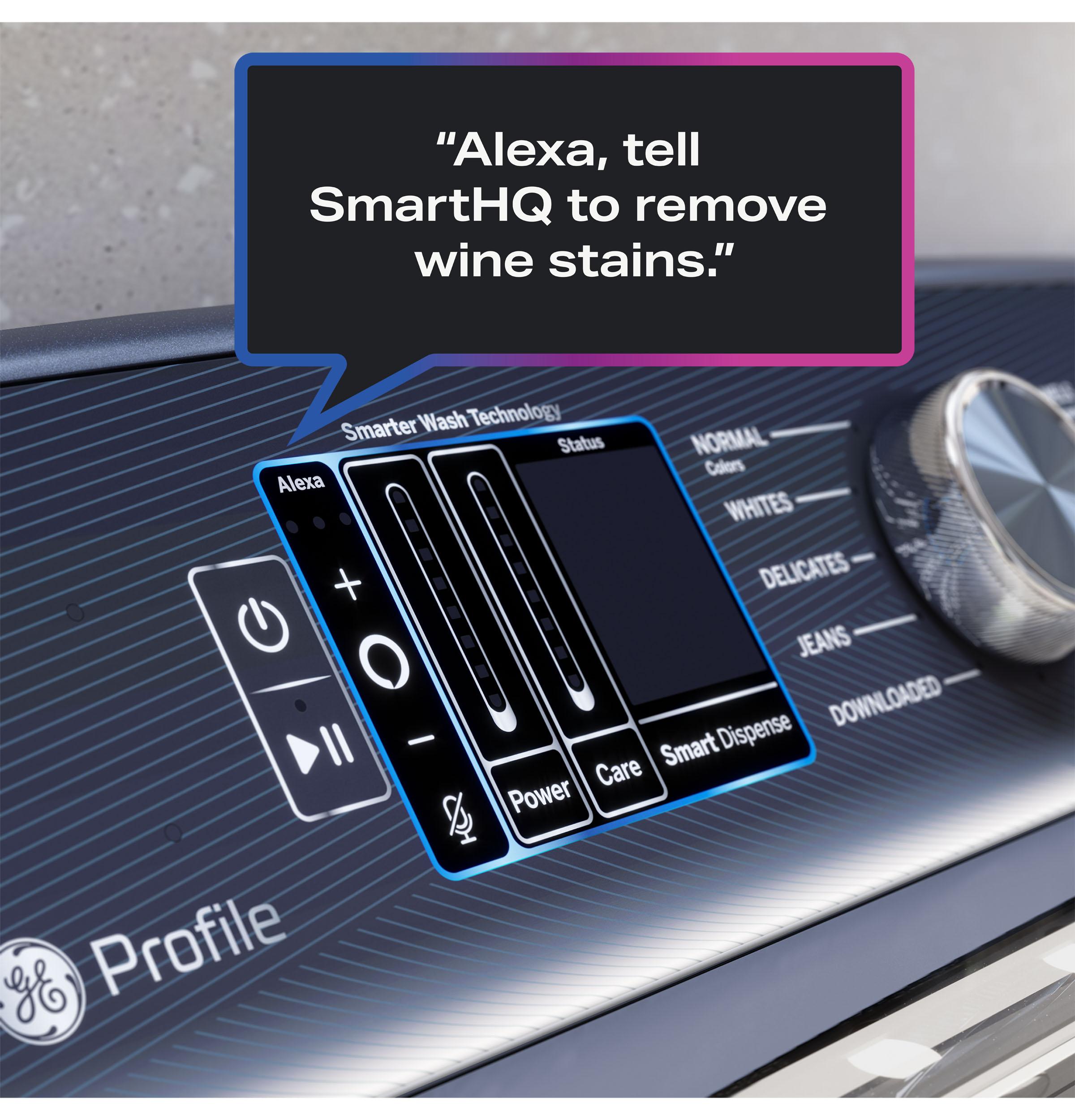 Ge Appliances PTW905BPTRS Ge Profile™ 5.3 Cu. Ft. Capacity Washer With Smarter Wash Technology And Flexdispense™