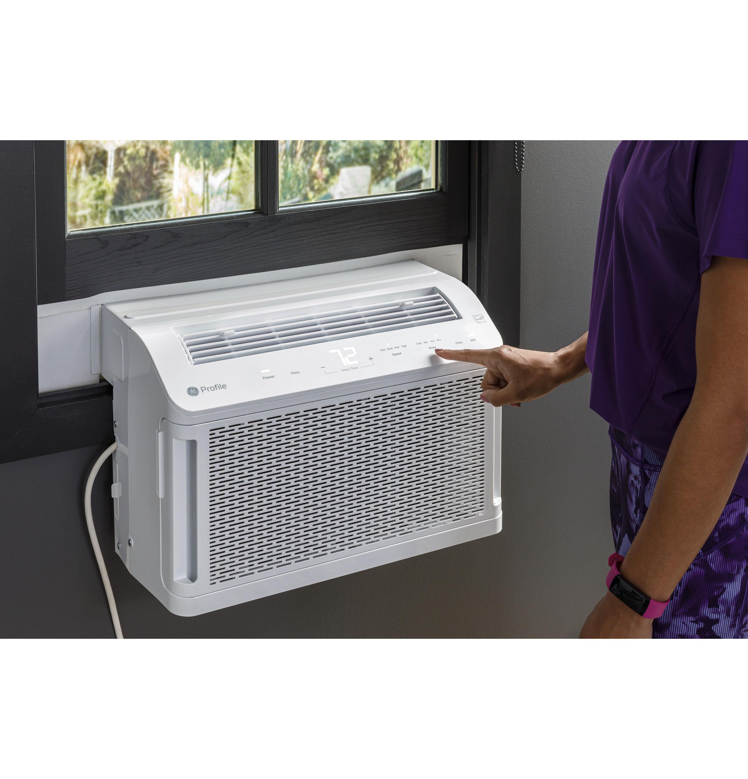 Ge Appliances AHTT06BC Ge Profile Clearview™ 6,100 Btu Smart Ultra Quiet Window Air Conditioner For Small Rooms Up To 250 Sq. Ft.