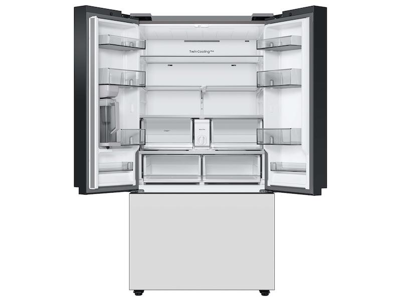 Samsung RF30BB620012 Bespoke 3-Door French Door Refrigerator (30 Cu. Ft.) With Autofill Water Pitcher In White Glass