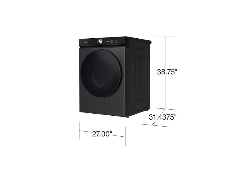 Samsung DVG53BB8700V Bespoke 7.6 Cu. Ft. Ultra Capacity Gas Dryer With Super Speed Dry And Ai Smart Dial In Brushed Black