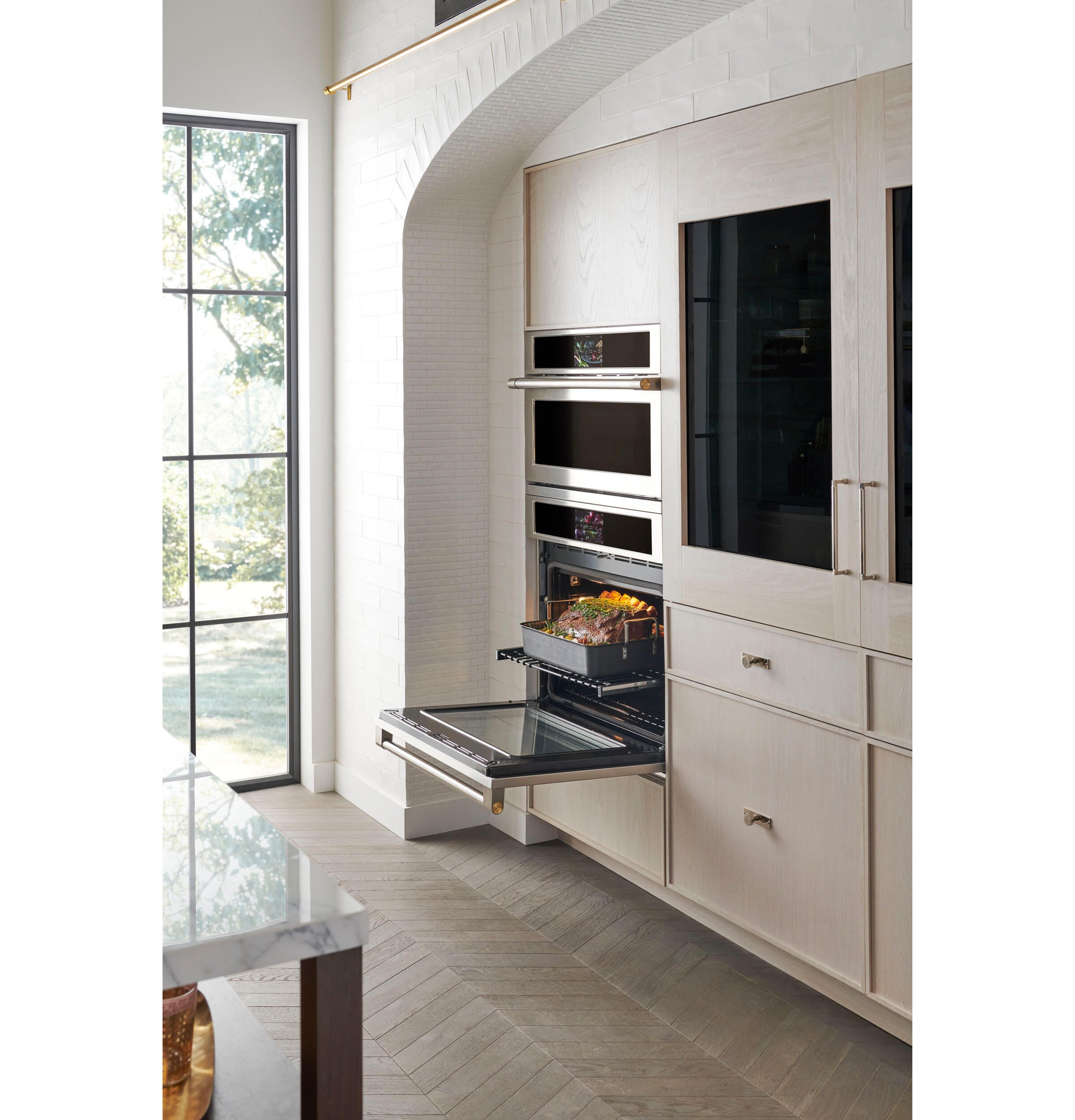 Monogram ZIK303NPPII Monogram 30" Integrated Glass-Door Refrigerator For Single Or Dual Installation