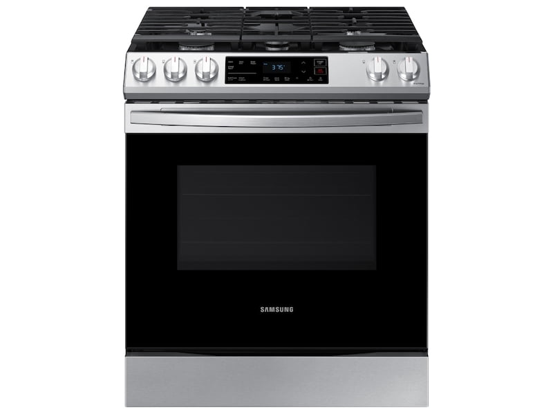 Samsung NX60T8111SS 6.0 Cu. Ft. Front Control Slide-In Gas Range With Wi-Fi In Stainless Steel
