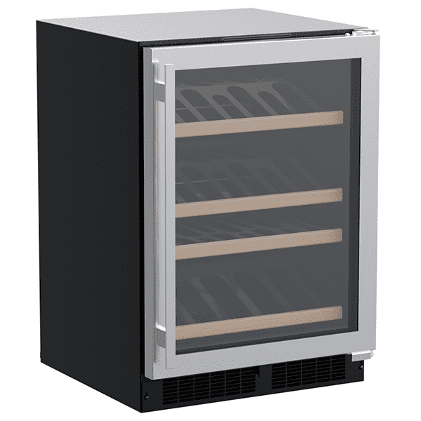 Marvel MLWC224SG01A 24-In Built-In High-Efficiency Single Zone Gallery Display Wine Refrigerator With Door Style - Stainless Steel Frame Glass