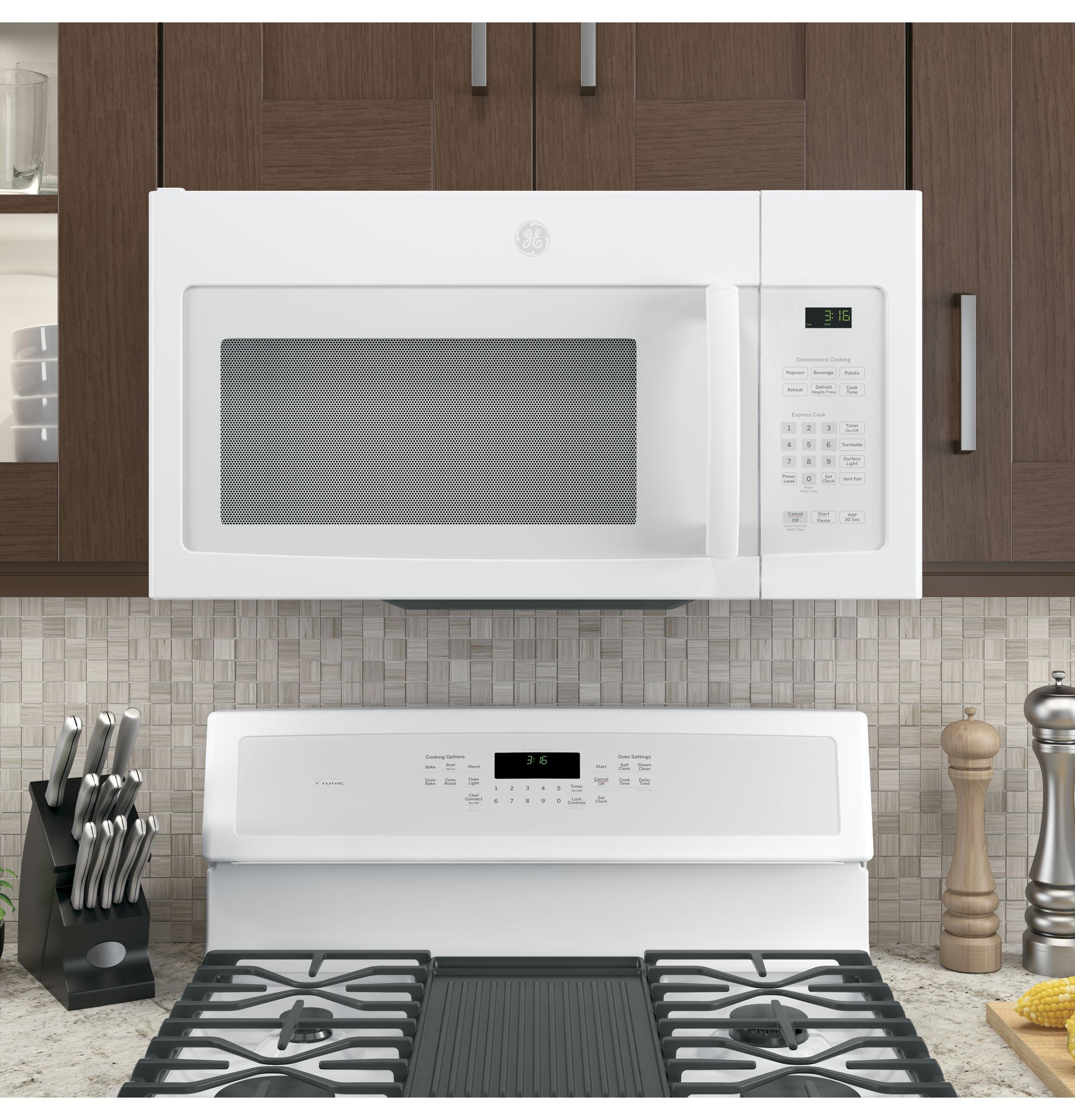 Ge Appliances JVM3162DJWW Ge® 1.6 Cu. Ft. Over-The-Range Microwave Oven