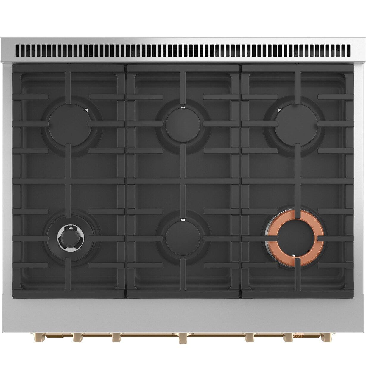 Cafe CGY366P4TW2 Café™ 36" Smart All-Gas Commercial-Style Range With 6 Burners (Natural Gas)