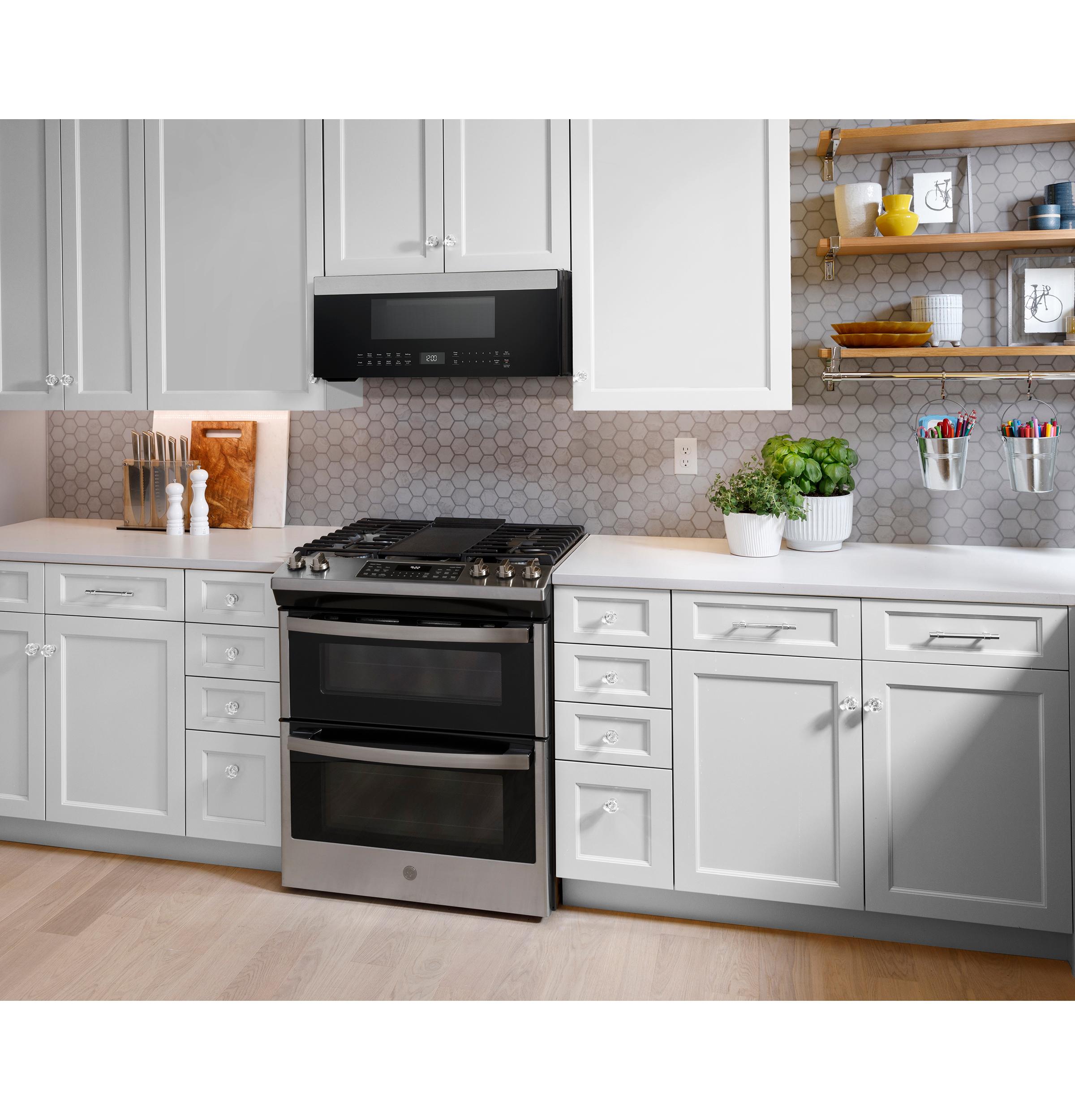 Ge Appliances UVM9125STSS 1.2 Cu. Ft. Over-The-Range Low Profile Sensor Microwave Oven