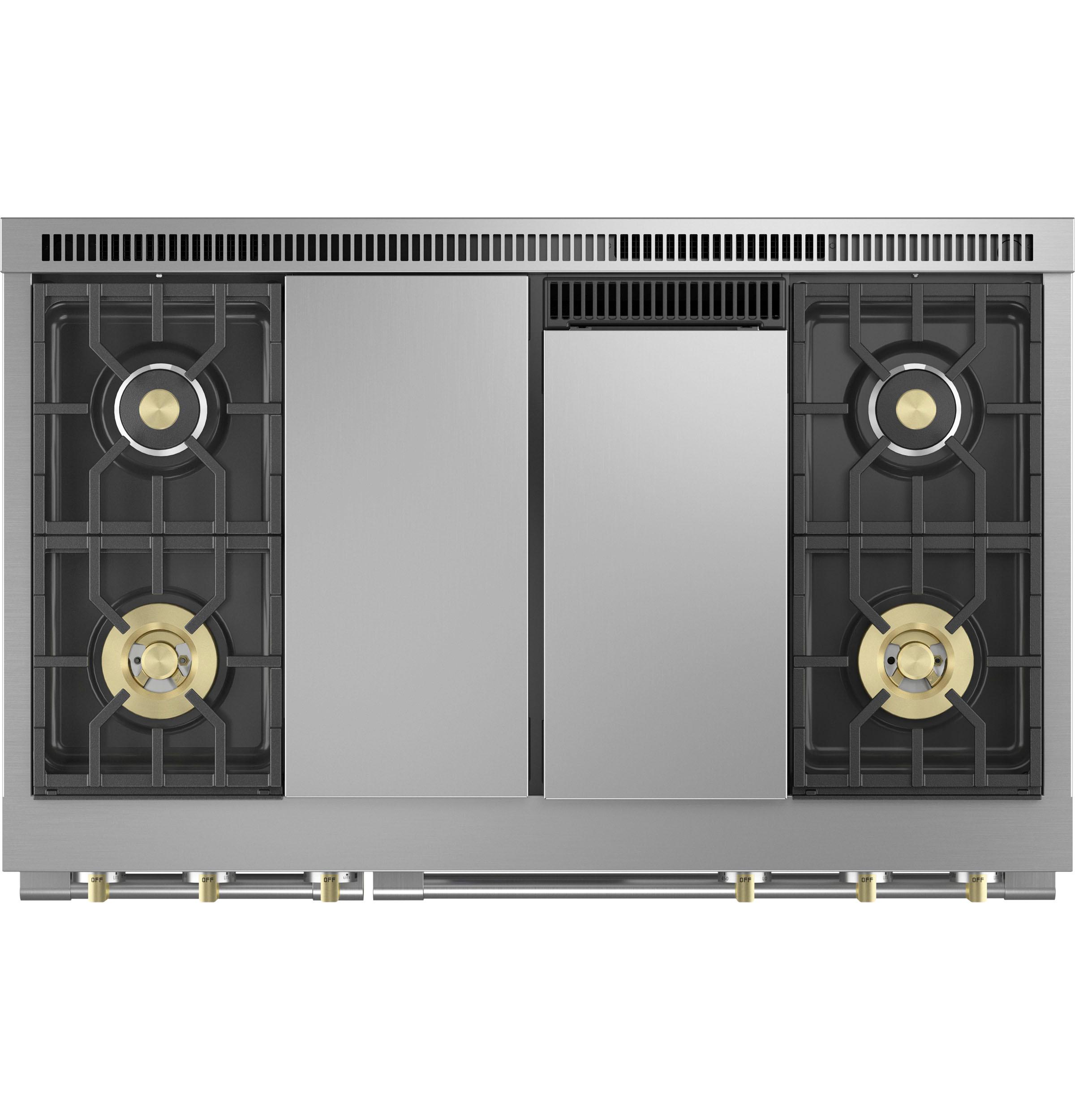 Monogram ZDP484NGTSS Monogram 48" Dual-Fuel Professional Range With 4 Burners, Grill, And Griddle