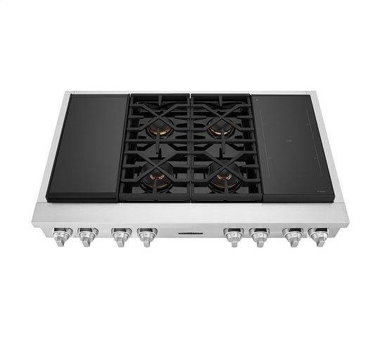 Signature Kitchen Suite SKSRT480SIS 48-Inch Dual-Fuel Pro Rangetop With Sous Vide And Induction