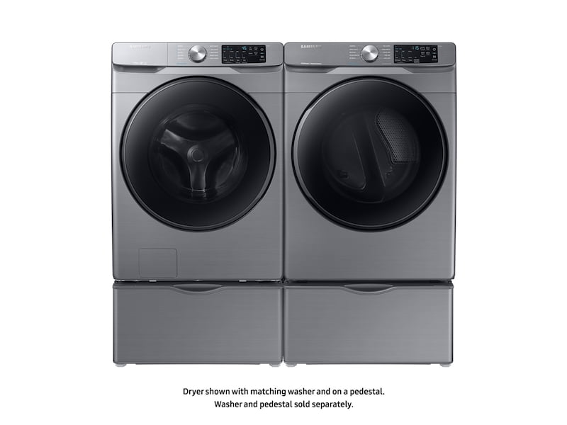 Samsung DVG45R6100P 7.5 Cu. Ft. Gas Dryer With Steam Sanitize+ In Platinum