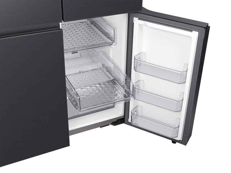 Samsung RF29A9675MT 29 Cu. Ft. Smart Bespoke 4-Door Flex™ Refrigerator With Customizable Panel Colors In Matte Black Steel