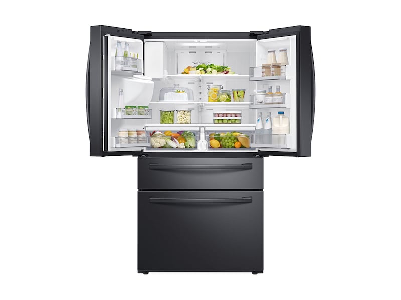 Samsung RF28R7201SG 28 Cu. Ft. 4-Door French Door Refrigerator With Flexzone™ Drawer In Black Stainless Steel