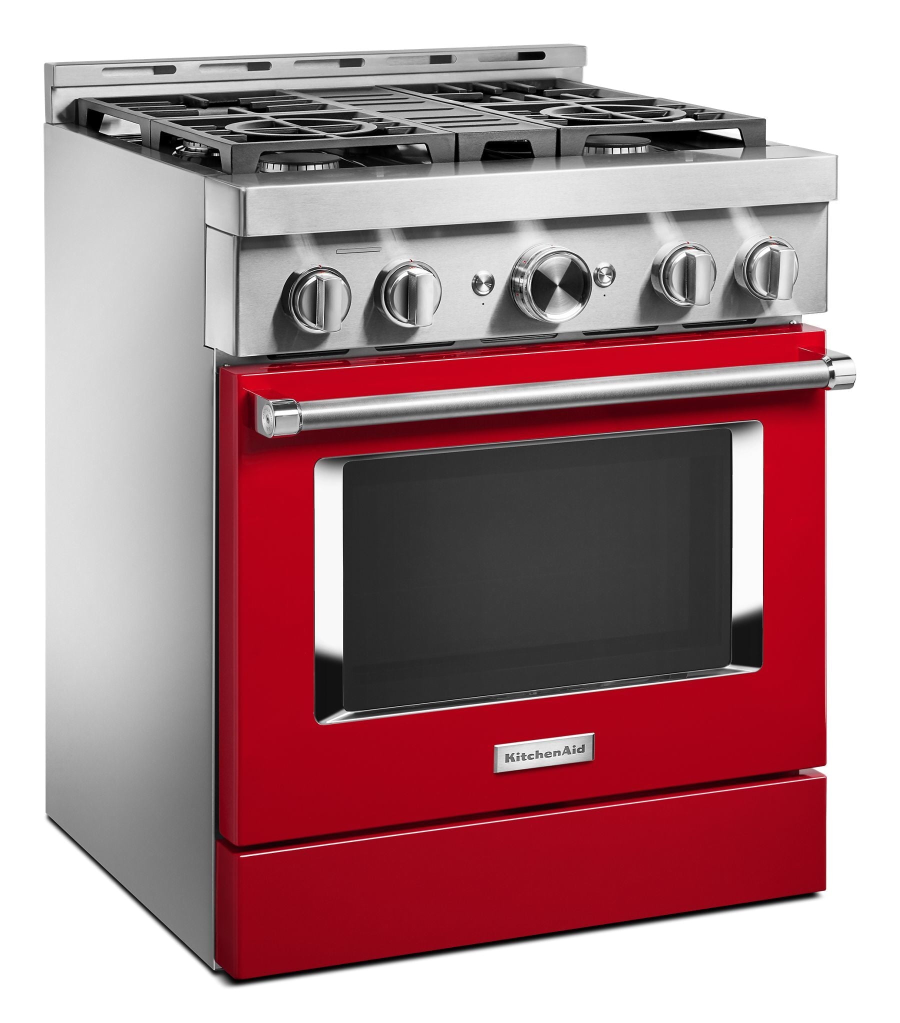 Kitchenaid KFGC500JPA Kitchenaid® 30'' Smart Commercial-Style Gas Range With 4 Burners - Passion Red