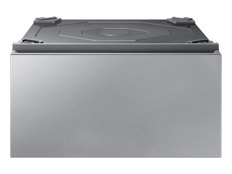 Samsung WE502NT Bespoke 27" Laundry Pedestal With Storage Drawer In Silver Steel