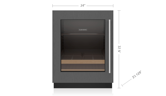Sub-Zero DEU2450BGADAL 24" Designer Undercounter Ada Height Beverage Center - Panel Ready