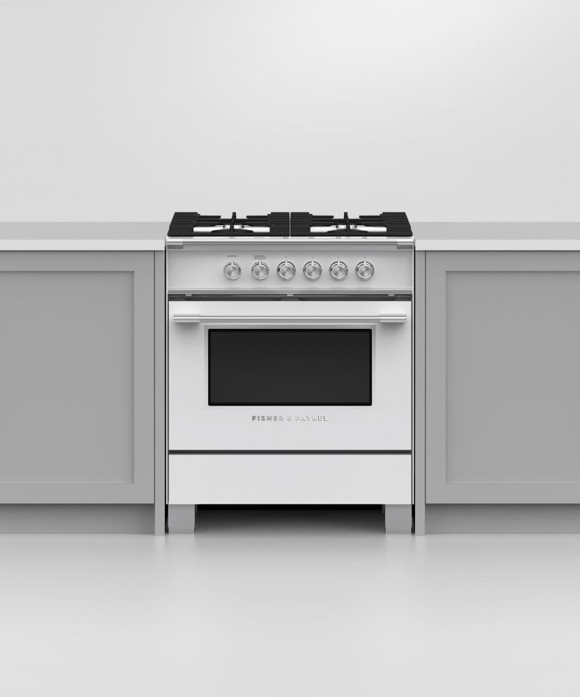 Fisher & Paykel OR30SCG4W1 Gas Range, 30", 4 Burners