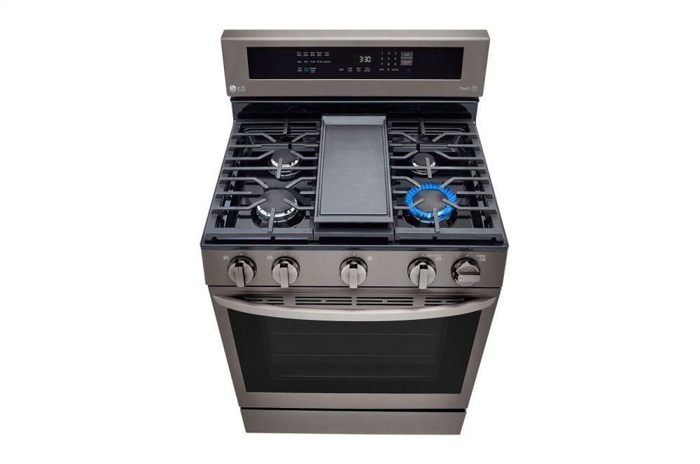 Lg LRGL5825D 5.8 Cu Ft. Smart Wi-Fi Enabled True Convection Instaview® Gas Range With Air Fry
