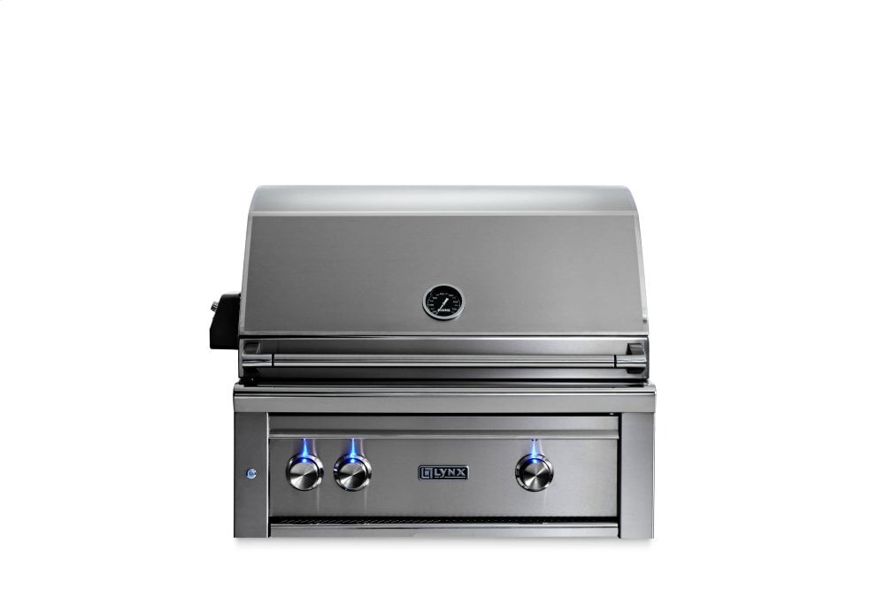 Lynx L30TRNG 30" Lynx Professional Built In Grill With 1 Trident And 1 Ceramic Burner And Rotisserie, Ng