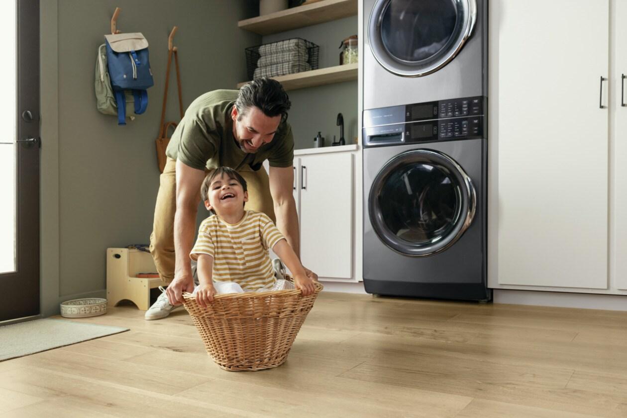 Electrolux ELTG7600AT Electrolux Laundry Tower™ Single Unit Front Load 4.5 Cu. Ft. Washer & 8 Cu. Ft. Gas Dryer
