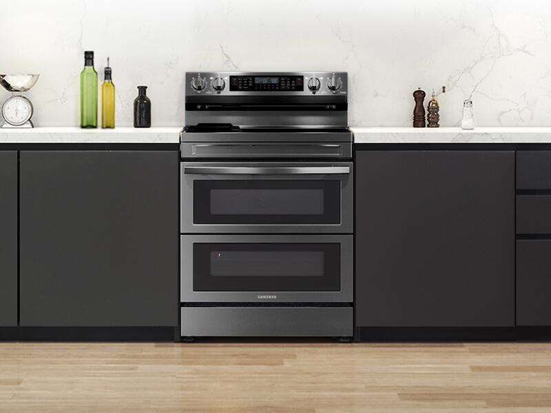Samsung NE63A6751SG 6.3 Cu. Ft. Smart Freestanding Electric Range With Flex Duo™, No-Preheat Air Fry & Griddle In Black Stainless Steel