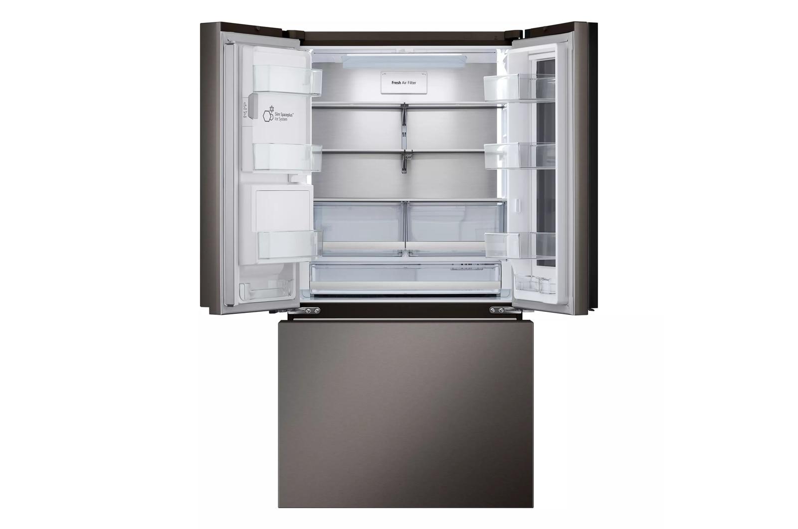 Lg LRYKC2606D 26 Cu. Ft. Smart Mirror Instaview® Counter-Depth Max™ French Door Refrigerator With Four Types Of Ice