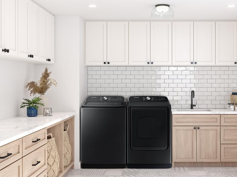 Samsung DVG55CG7100V 7.4 Cu. Ft. Smart Gas Dryer With Steam Sanitize+ In Brushed Black