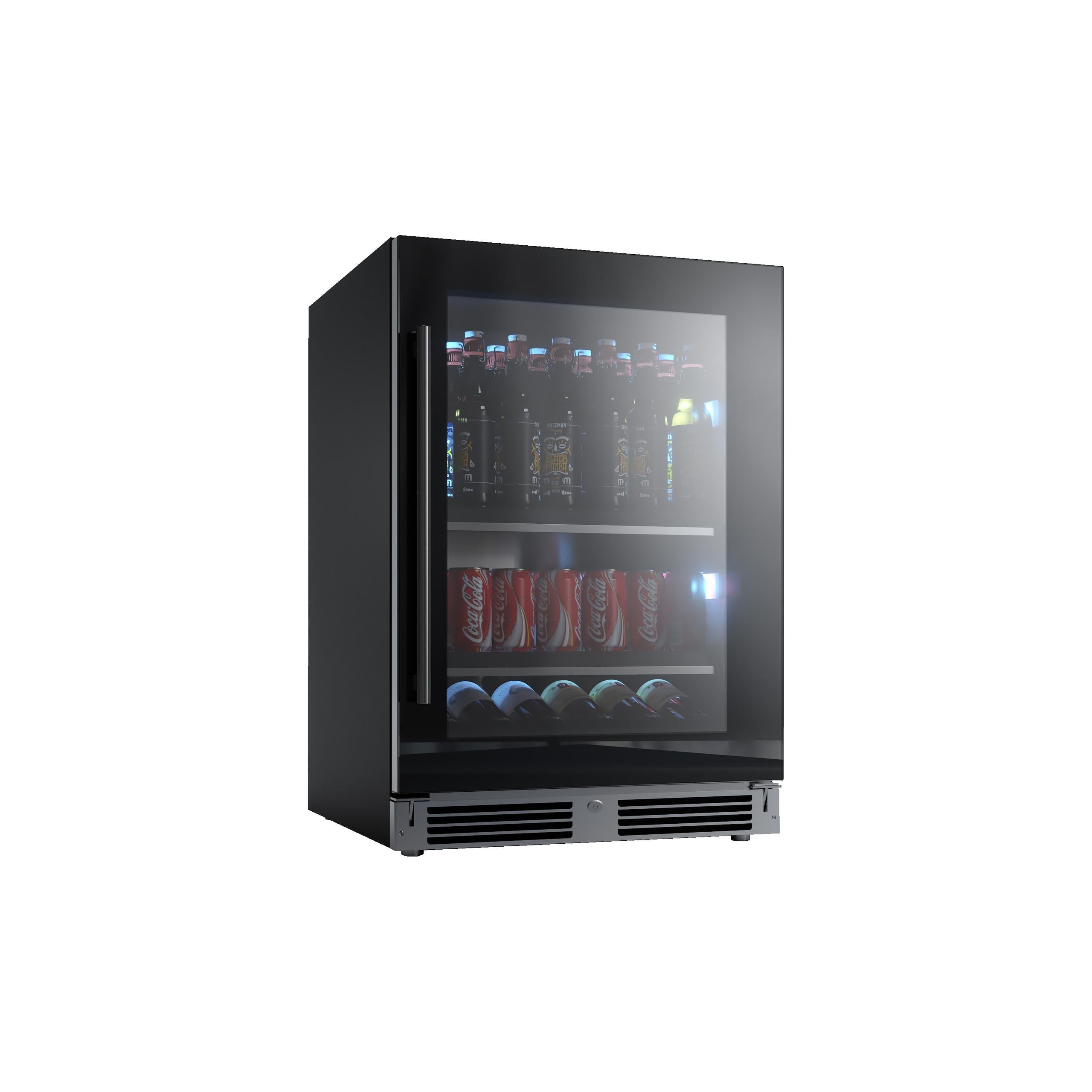 Xo Appliance XOU24BCGBL Beverage Center 24" Black Glass Lh