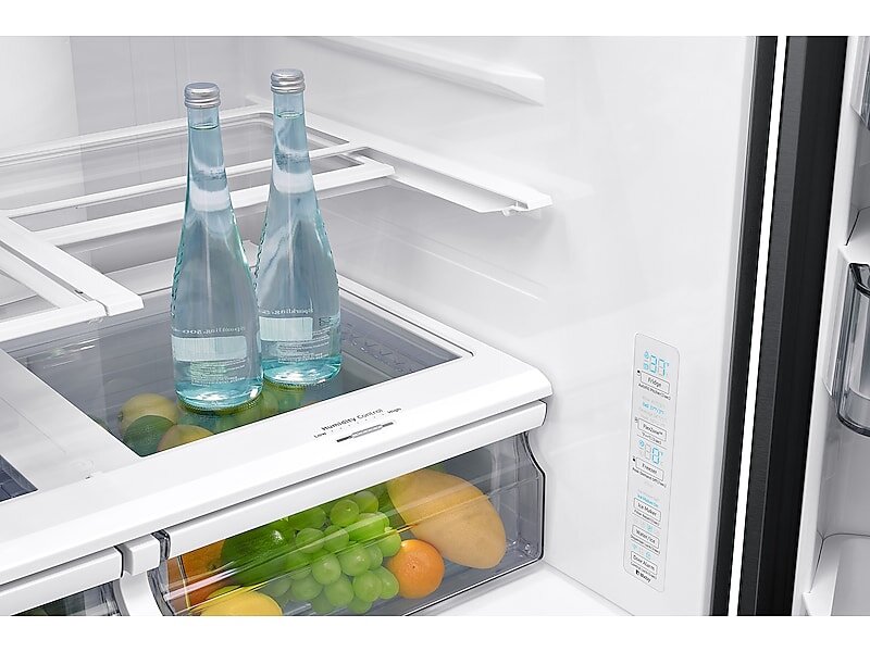 Samsung RF28R7201SG 28 Cu. Ft. 4-Door French Door Refrigerator With Flexzone™ Drawer In Black Stainless Steel