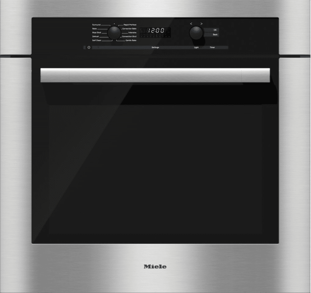 Miele H6180BP STAINLESS STEEL H 6180 Bp - 30 Inch Convection Oven With Self Clean For Easy Cleaning.