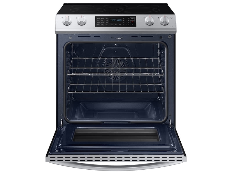 Samsung NE63T8311SS 6.3 Cu. Ft. Front Control Slide-In Electric Range With Convection & Wi-Fi In Stainless Steel