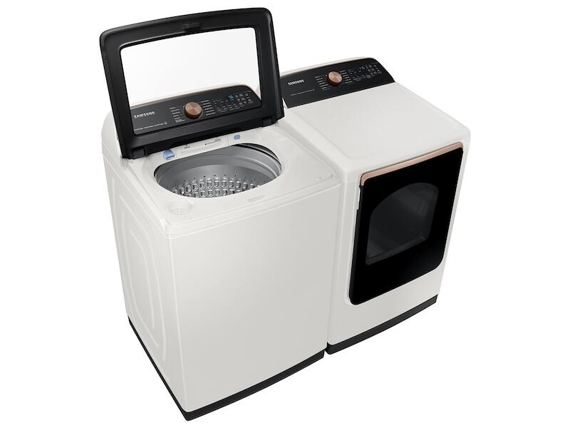Samsung DVG55A7300E 7.4 Cu. Ft. Smart Gas Dryer With Steam Sanitize+ In Ivory